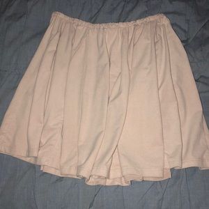 Pink swede skirt